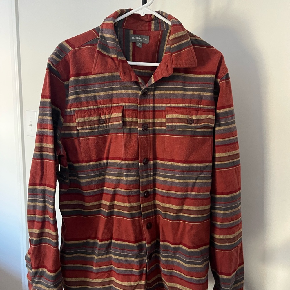 L.L. Bean Men's Multicolor Striped Long Sleeve